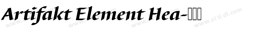 Artifakt Element Hea字体转换